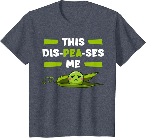 Vista 14 de Camiseta de semilla vegetariana de guisantes con flor de planta Dis-Peas-Ses Me, Negro