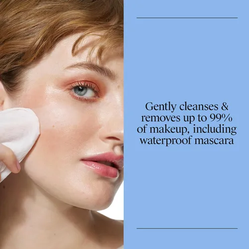 Vista 2 de Neutrogena Toallita de limpieza facial individual, toallitas faciales diarias para eliminar la suciedad, aceite, maquillaje y máscara impermeable
