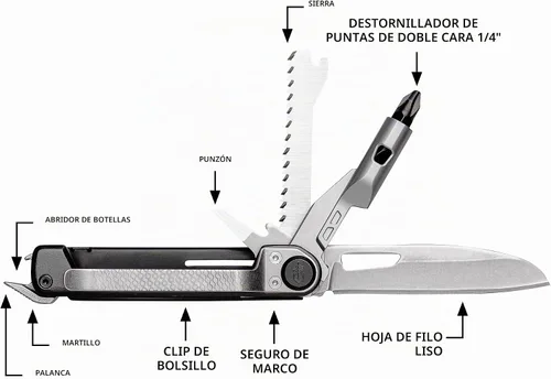 Vista 2 de Gerber Armbar Trade EDC Cuchillo de bolsillo multiherramienta