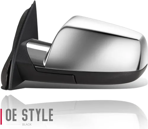 Vista 4 de DNA Motoring OEM-MR-GM1320476 Cubierta cromada Lado Izquierdo Ajuste de Potencia Retrovisor Plegable Calentado Espejo Retrovisor Compatible