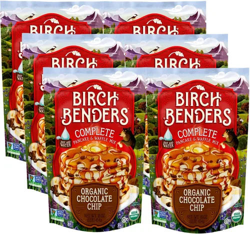 Vista 12 de Birch Benders Mezcla para panqueques y waffles con suero de leche, bolsa de 16 onzas