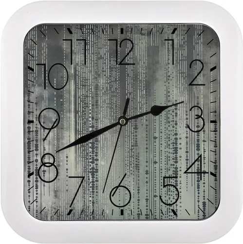 Vista 23 de 10" Square Modern Wall Clock,Art Chicken Animal Painting Print Kitchen Clocks Wall Battery Operated,Silent Non Ticking Unique Funny Cute Wall Clock