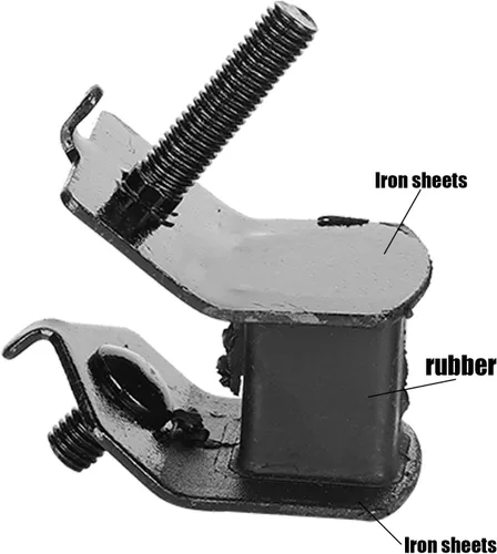 Vista 4 de 4 soportes aisladores antivibratorios, 168F/170F 2KW-3KW generadores de gasolina pies amortiguadores almohadillas para generador de motor