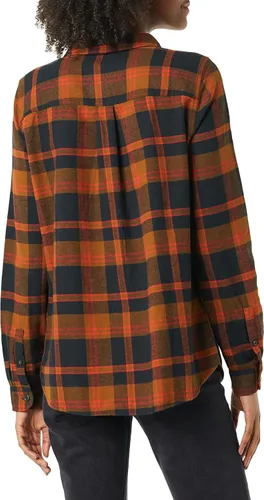 Vista 2 de Tienda Brand, Goodthreads - Camisa de franela de manga larga holgada para mujer con media solapa.