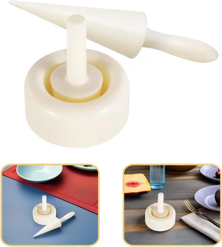 Vista 9 de UPKOCH Moldeador de cono de helado de cocina, rodillo de cono crujiente, kit de molde de cono de helado, máquina de rollos de huevos, 9.25 pulgadas