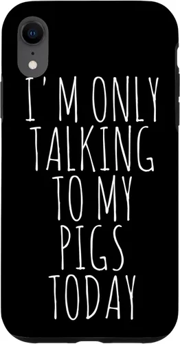 Vista 8 de iPhone 14 I'm Only Talking To My Pigs Today Case