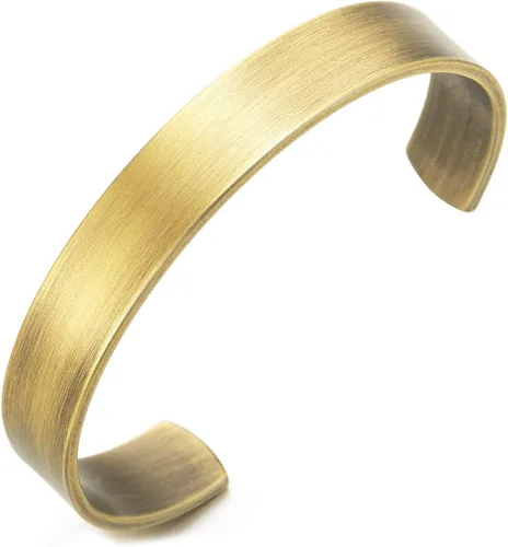 Vista 14 de Pulsera ajustable de acero inoxidable COOLSTEELANDBEYOND para hombres y mujeres minimalista