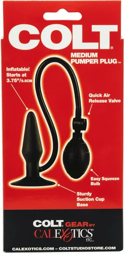 Vista 6 de CalExotics Novelties Colt - Enchufe de bombeo mediano, color negro