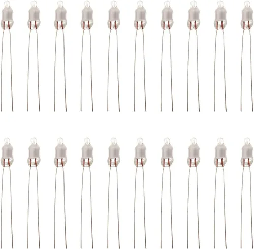 Vista 9 de Othmro 100 bombillas LED AC 220 V F5 5 × 0.512 in luz roja brillante bombillas de neón lámparas indicadoras duraderas bombillas de neón brillantes