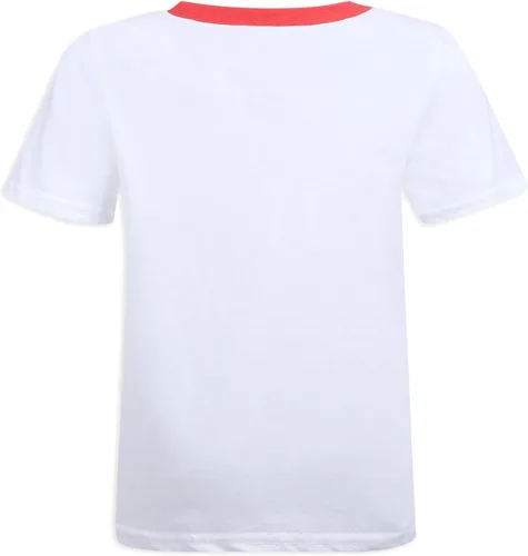 Vista 5 de Marvel Spiderman - Conjunto de camiseta, sudadera y pantalón corto para niños pequeños - Rojo