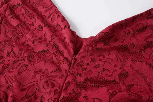 Vista 5 de Alingna NIYIGEJI Vestido de cóctel sexy con cuello en V para mujer