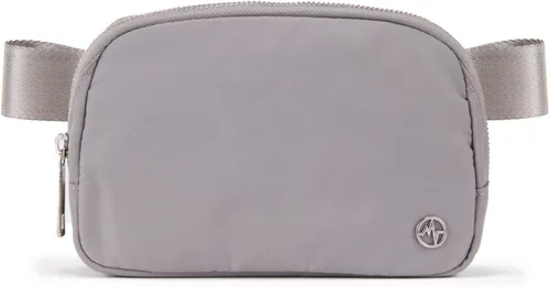 Vista 8 de Bolsa de Cinturón Pander para Mujeres, Riñoneras de Moda, Bolsas Cruzadas, Bolsa de Cinturón con Correa Ajustable, Negro, Talla única, Sólido