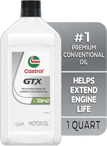 Vista 3 de Castrol Aceite de motor convencional GTX 10W-40, 1 cuarto de galón, paquete de 6