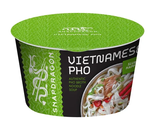 Vista 6 de Snapdragon Tazones Pho a granel – Paquete de 9 fideos instantáneos con caldo Pho Slurpable y fideos de taza de arroz sin gluten. Microondas de 3