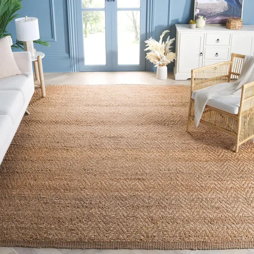 Vista 9 de SAFAVIEH Natural Fiber Collection - Alfombra decorativa de 2 x 3 pies, natural, hecho a mano, yute con flecos, ideal para zonas de alto tráfico