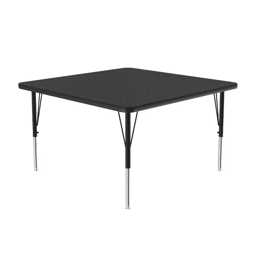 Vista 16 de Correll Mesa de Actividades Rectangular para Aula de 24"x36", Altura Ajustable (19"-29"), Granito Negro Laminado Térmico Fusionado Duradero