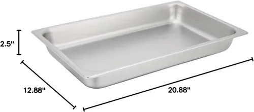 Vista 4 de Winco, recipiente SPF de 2-1/2 pulgadas, completo, M, Acero inoxidable