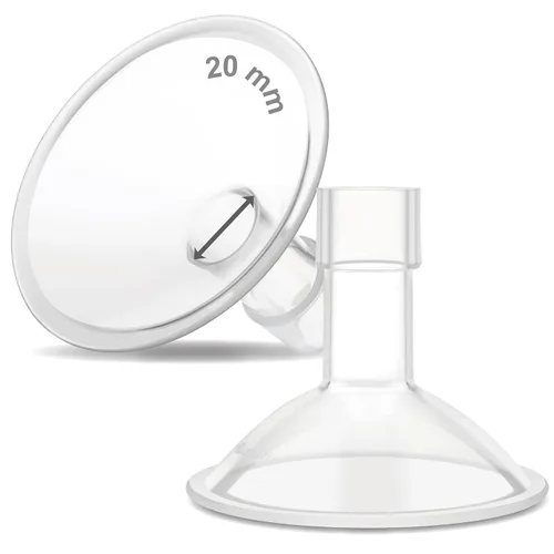 Vista 37 de Maymom MyFit Crater Series - Protector de pecho pequeño de 0.394 in con diseño de dos piezas compatible con piezas de bomba Medela; reemplazo