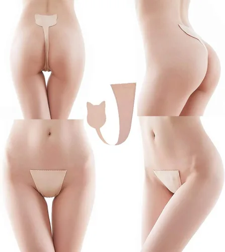 Vista 4 de Tanga invisible con cuerda en C, sin costuras, sin tirantes, en forma de C, para mujer