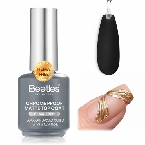 Vista 8 de Beetles - Capa base de gel despegable para esmalte de uñas de gel de 0.5 fl E-transparente-1