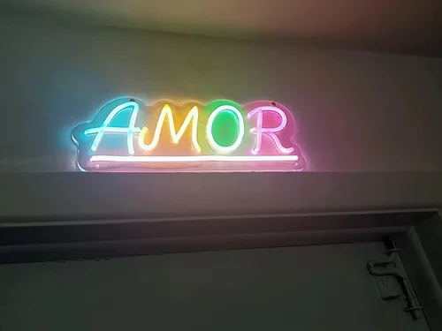 Vista 5 de Letrero LED de neón personalizado con nombre, letrero con nombre iluminado para cumpleaños, Navidad, idea de regalo de cumpleaños, Navidad