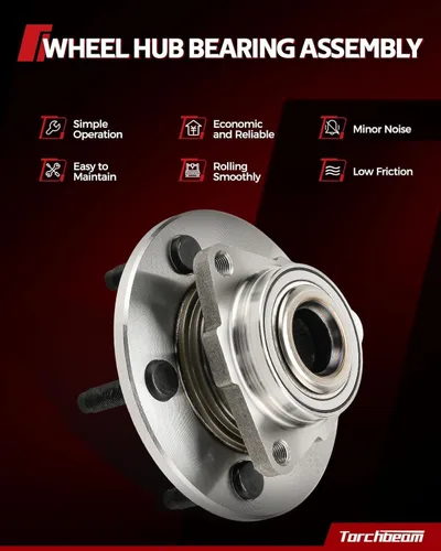 Vista 5 de Torchbeam 515081 4WD Cojinete de rueda delantera y montaje de cubo de repuesto para Ford F-250 Super Duty 2005-2010, Ford F-350 Super Duty 2005-2010