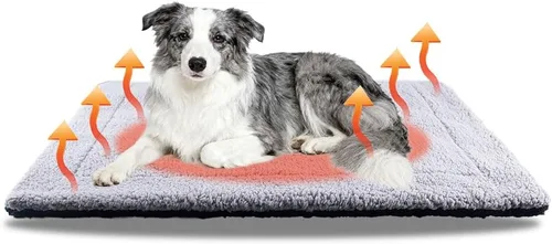 Vista 13 de AIO Almohadilla de cama autocalentable para gatos, almohadilla térmica avanzada extra cálida para mascotas de interior y exterior con funda