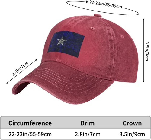 Vista 6 de Silk Style Bonnie Blue Flag Baseball Cap for Men Women Hats Adjustable Vintage Cowboy Hat Dad Caps