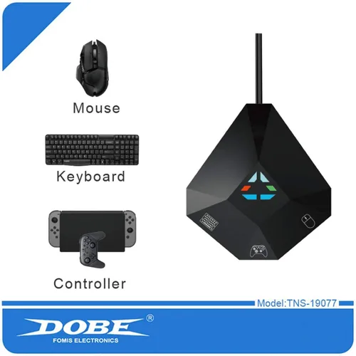 Vista 3 de Dobe TNS-19077 NS-Switch Adaptador de teclado y mouse para Nintendo SwitchPS4PS3Xbox ONE360 Host Series Conversor conexión original de guía de mango