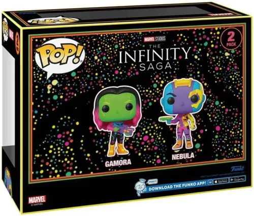 Vista 2 de Pop! Paquete exclusivo de dos guardianes de la galaxia Vol. 2 Gamora y nebulosa #2
