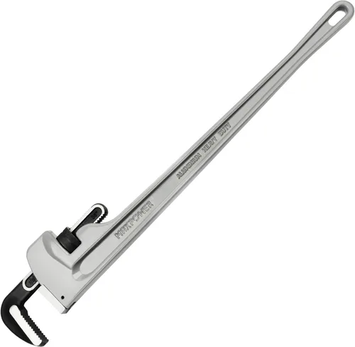 Vista 8 de MAXPOWER Llave de tubo de 10 pulgadas, llave de plomería ajustable de aluminio 40% más ligera
