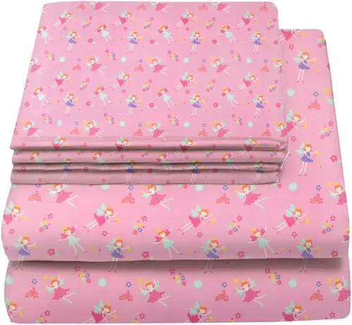 Vista 16 de Juego de sábanas tamaño individual para niños y niñas, sábanas para niños, linda sábana de cama, incluye sábana plana, ajustable y funda