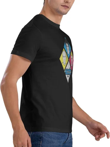 Vista 4 de Soda Music and Stereo - Camiseta de manga corta para hombre, diseño casual, cuello redondo, unisex, color negro