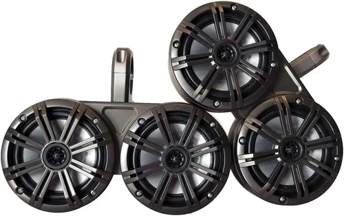 Vista 8 de KICKER Negro Dual Wake Tower System Charcoal 6,5" altavoces marinos RGB LED