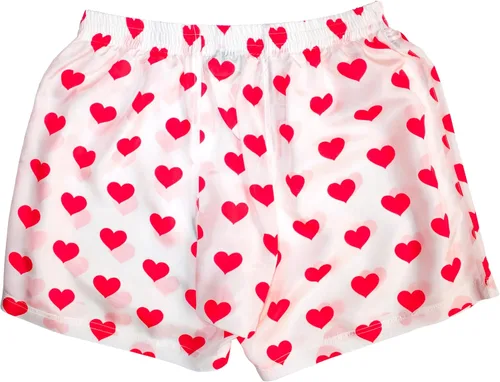 Vista 2 de Royal Silk White Silk Heart Boxers 2.0 Love You Valentine Special - Men's - 100% Silk