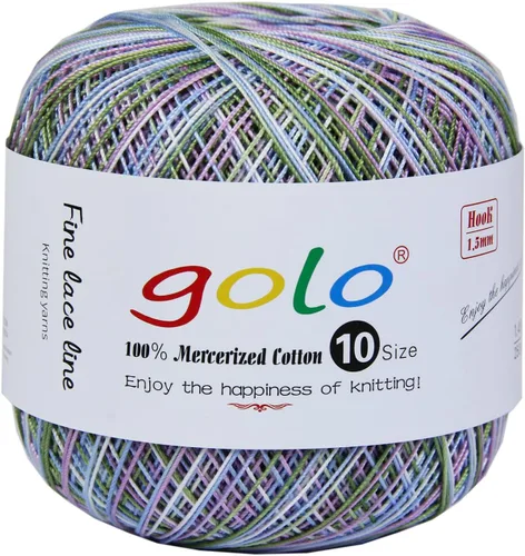 Vista 129 de Golo - 3 bolas de hilo de ganchillo tamaño 10, hilo de crochet para tejer a mano 102