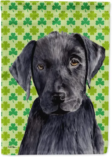 Vista 128 de Caroline's Treasures SS4442GF Affenpinscher Bandera de jardín con retrato de trébol del día de San Patricio para buzón, bandera decorativa
