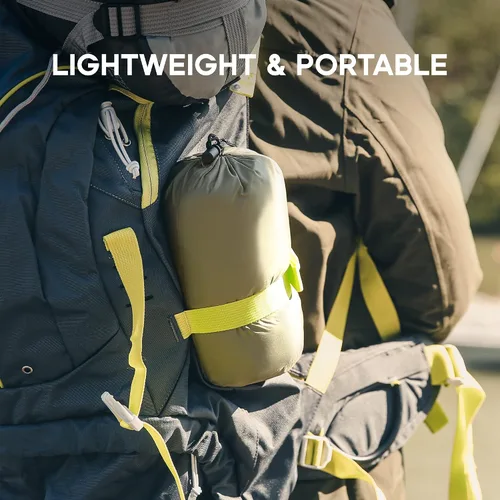 Vista 5 de Sonive Manta de 52 x 75, manta compacta plegable resistente a la intemperie para exteriores Verde militar