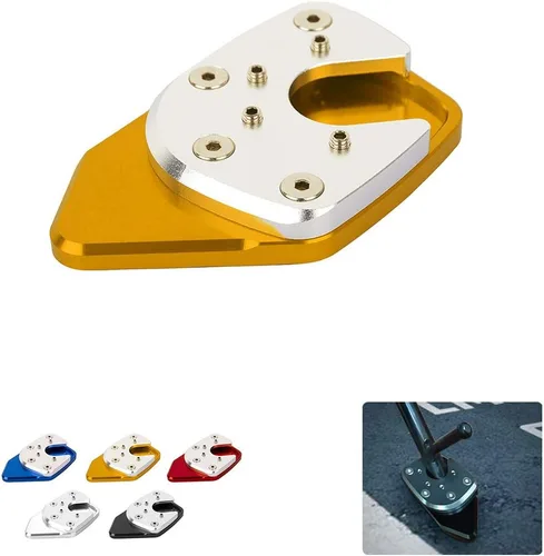 Vista 3 de Accesorios de la motocicleta Pie lateral Soporte de bicicleta Kickstand Pad para Honda X-ADV 750 2017-2018 (dorado)