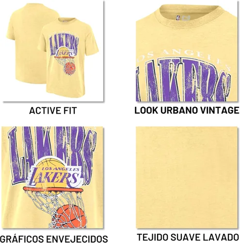 Vista 5 de Ultra Game - Camiseta juvenil oficial de la NBA supersuave con diseño desgastado