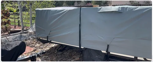 Vista 5 de 7 capas impermeables Pop Up Camper Tent Trailer Cover 8'-10