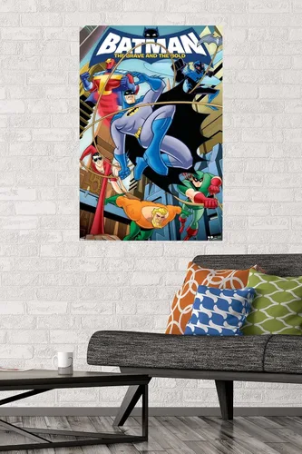 Vista 2 de Trends International DC Comics - Póster de pared de Batman - The Brave and The Bold de 22.375 x 34 pulgadas, versión premium sin marco