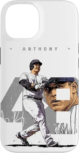 Vista 4 de iPhone 16 Anthony Rizzo Number Portrait Tony New York MLBPA Case