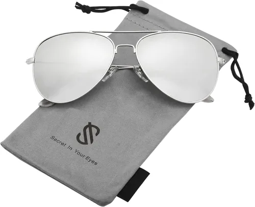 Vista 2 de SOJOS Gafas de sol polarizadas de aviador para mujer y hombre