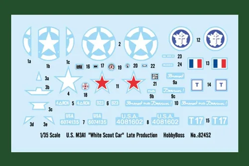 Vista 8 de Hobby Boss US M3A1 White Scout Car Kit de construcción de modelo de vehículo de producción tardía