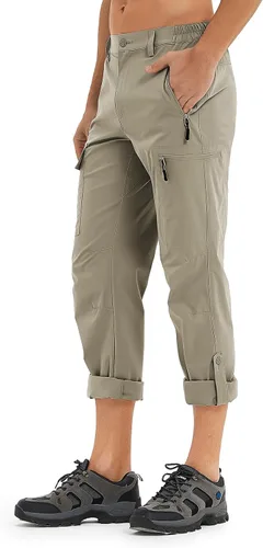 Vista 3 de Wespornow Hiking Travel Pants for Men Lightweight Water-Resistant Quick Dry Outdoor Pants for Fishing Camping