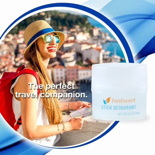 Vista 5 de Freshscent - Desodorante en barra de 0.5 onzas (paquete de 144), tamaño de viaje, sin alcohol, fragancia ligera, empaquetado a granel y perfecto