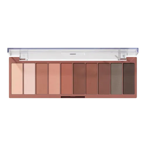 Vista 13 de e.l.f. Paleta de Sombras de Ojos Perfect 10, Diez Tonos Nude Ultra-pigmentados, Fórmula Mezclable, Vegano y Libre de Crueldad, Everyday Smoky