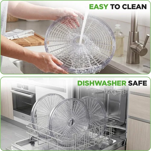 Vista 6 de NutriChef - Máquina deshidratadora de alimentos, ideal para carne seca, carnes, champiñones, frutas y verduras, sin BPA y deshidratación uniforme, 5