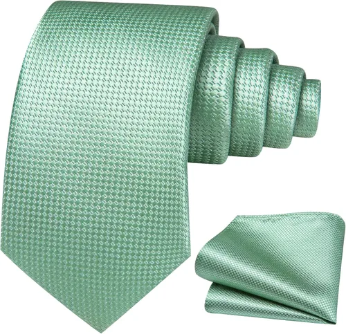 Vista 334 de Barry.Wang Corbata de niño regular seda tejida rayas sólido lazo bolsillo cuadrado